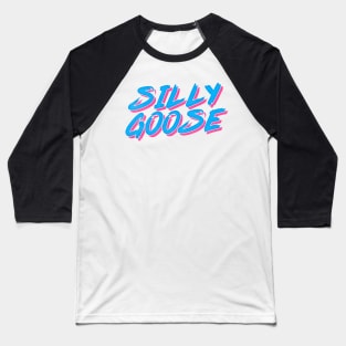 Silly Goose  // Retro Meme Lover Design Baseball T-Shirt